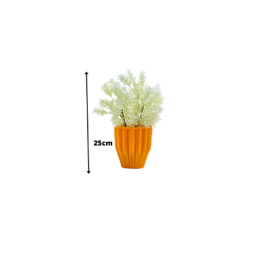 Cone Ceramic Tabletop 10cmX10cm Vase Potted Artificial Flower