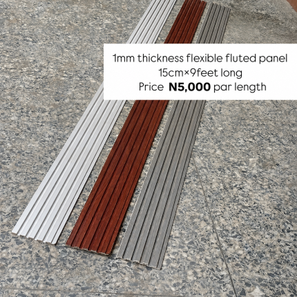 1mm Flexible Fluted Panels